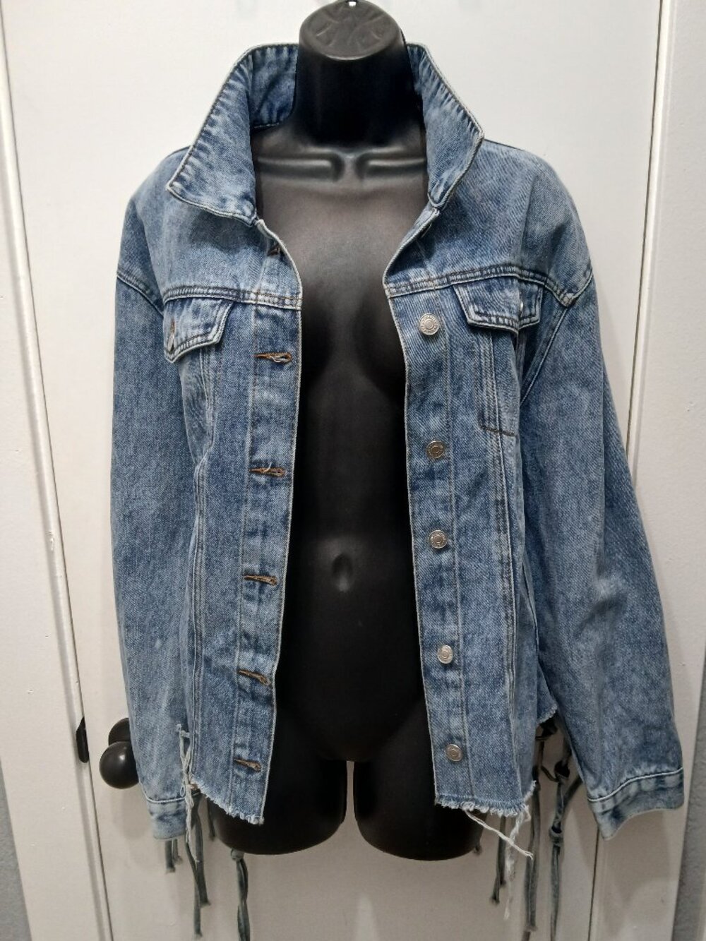 Thrill Jeans Denim Knotted Jacket
